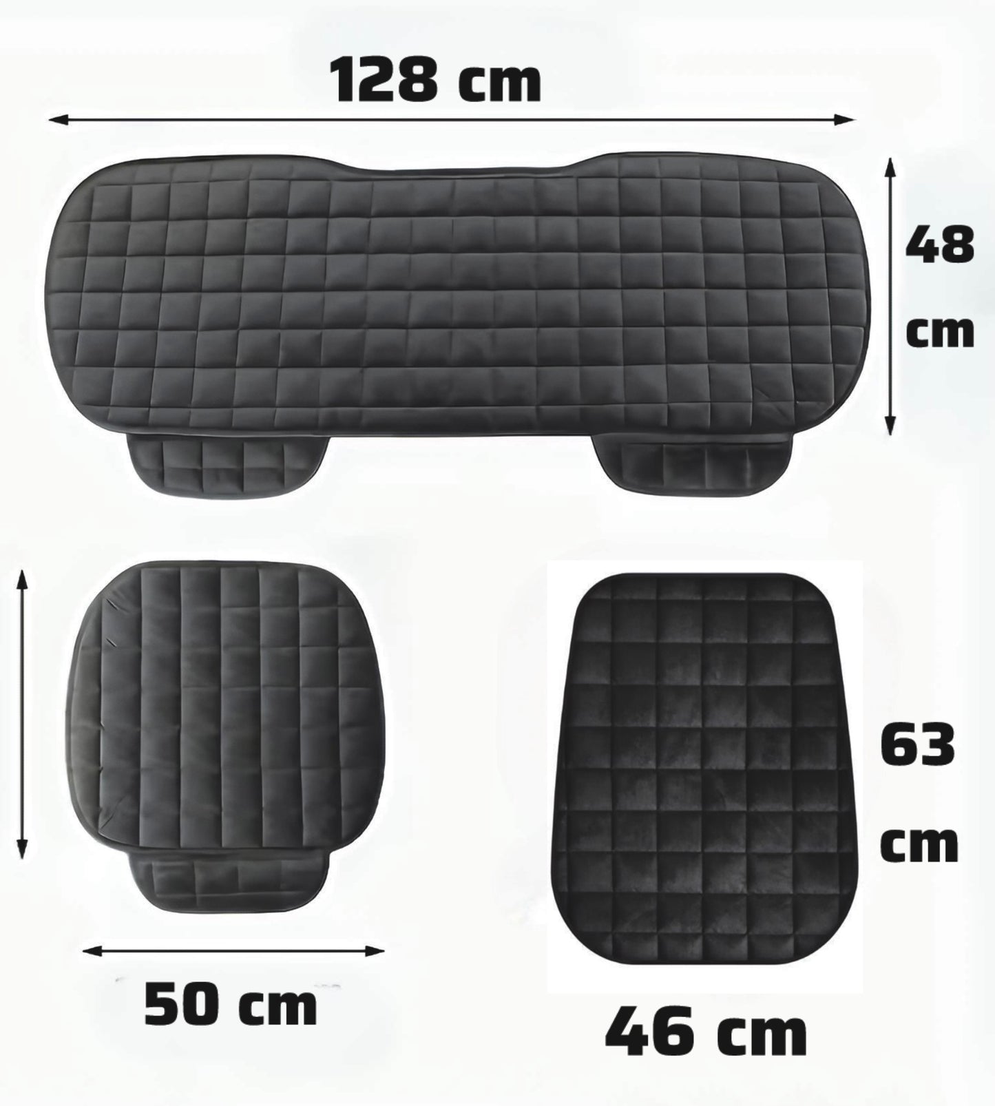 Premium Ortopedik Oto Koltuk Minder Seti-Koltuk Koruma Kılıfı-Ön ve Arka Tam Set