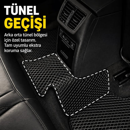 Audi Q3 2011-2017 Uyumlu Araca Özel Eva Oto Paspas Takımı