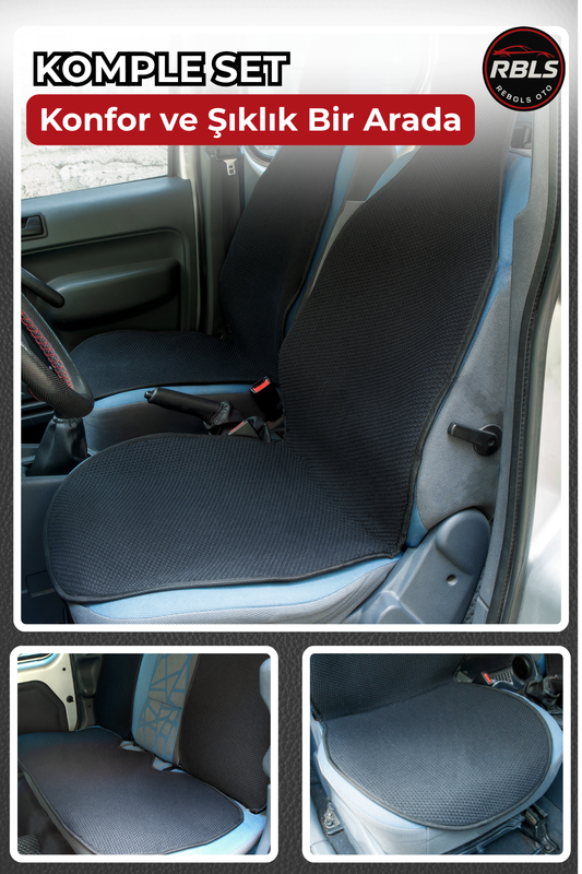 KİLİM DOKUMA TERLETMEZ %100 PAMUK OTO KOLTUK MİNDER SETİ 5'Lİ