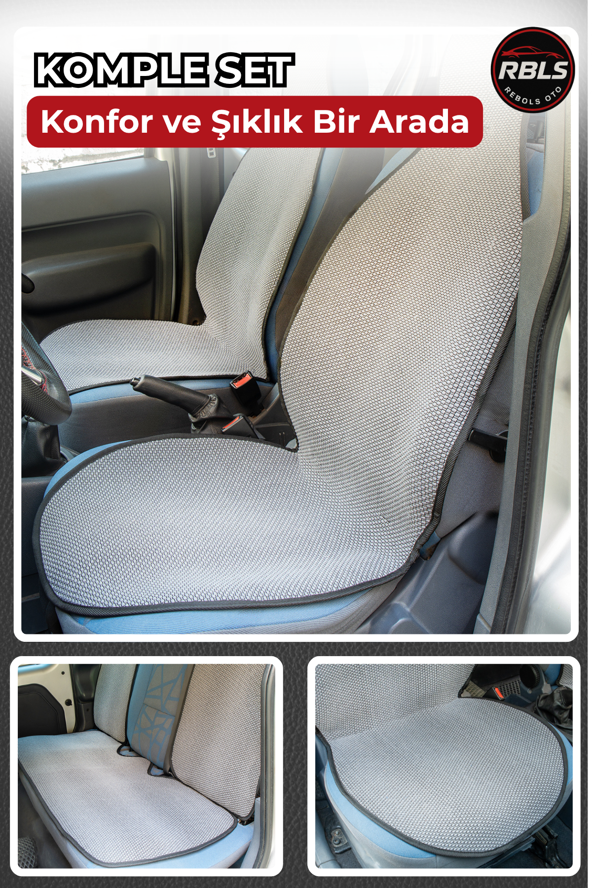 KİLİM DOKUMA TERLETMEZ %100 PAMUK OTO KOLTUK MİNDER SETİ 5'Lİ