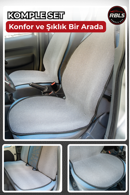 KİLİM DOKUMA TERLETMEZ %100 PAMUK OTO KOLTUK MİNDER SETİ 5'Lİ