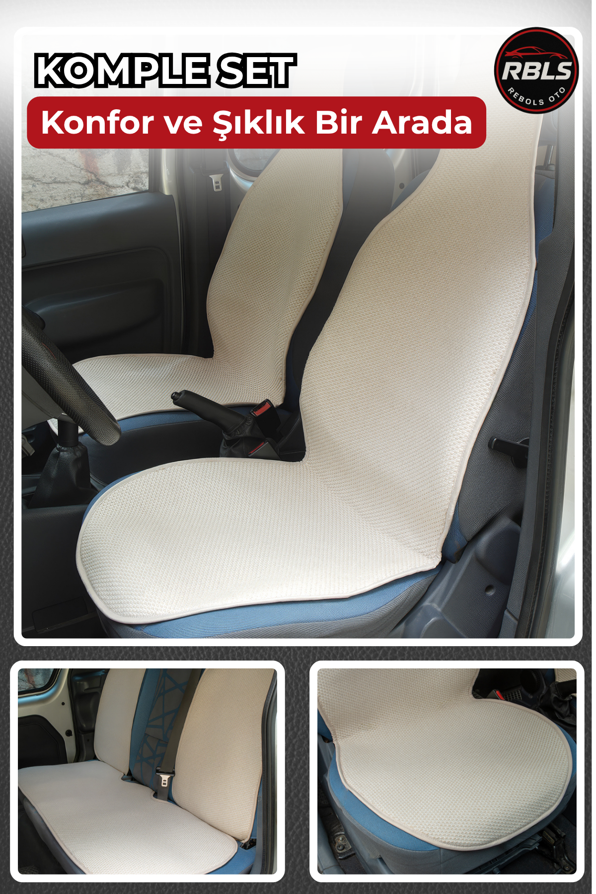 KİLİM DOKUMA TERLETMEZ %100 PAMUK OTO KOLTUK MİNDER SETİ 5'Lİ