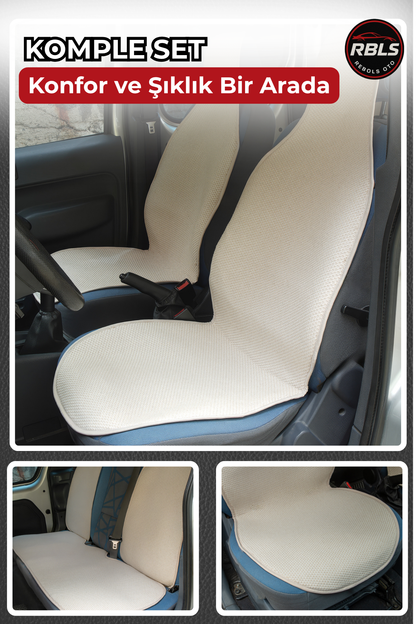 KİLİM DOKUMA TERLETMEZ %100 PAMUK OTO KOLTUK MİNDER SETİ 5'Lİ