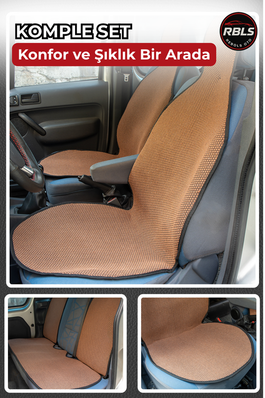 KİLİM DOKUMA TERLETMEZ %100 PAMUK OTO KOLTUK MİNDER SETİ 5'Lİ