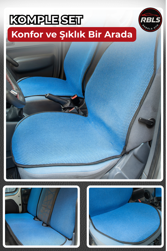 KİLİM DOKUMA TERLETMEZ %100 PAMUK OTO KOLTUK MİNDER SETİ 5'Lİ