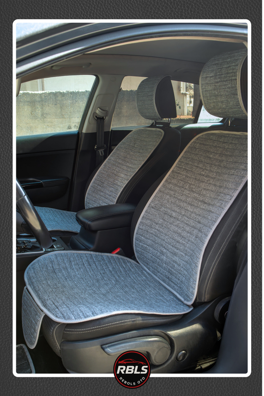 Keten Cepli &Terletmez Oto Koltuk Minder Seti -Koltuk Koruma Kılıfı-Ön ve Arka Koltuk Tam Set (Kopya)