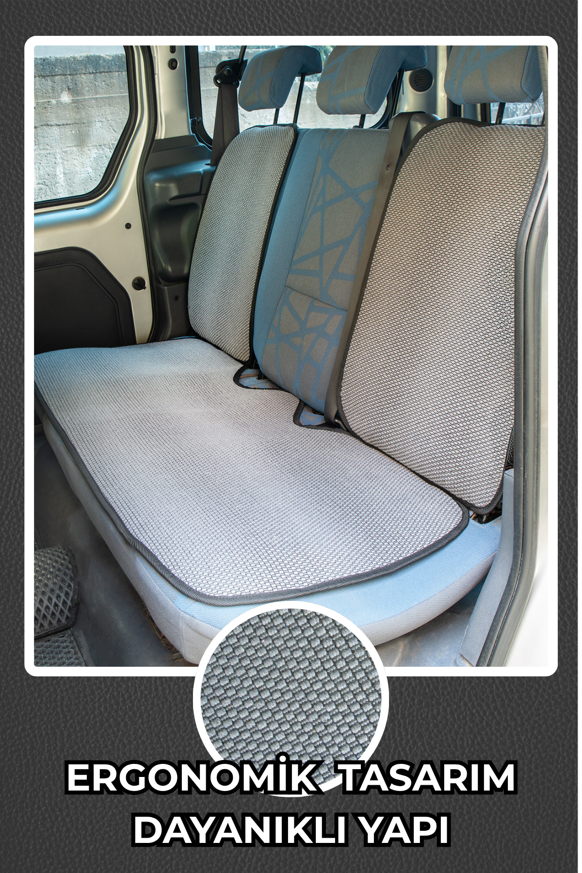 KİLİM DOKUMA TERLETMEZ %100 PAMUK OTO KOLTUK MİNDER SETİ 5'Lİ