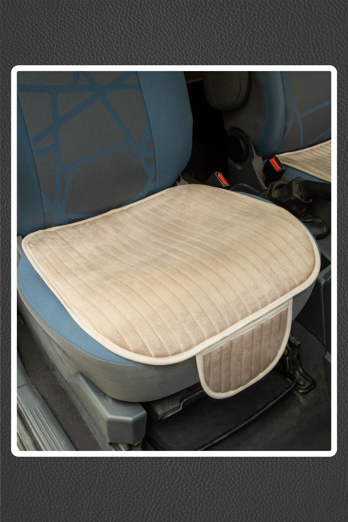 Velur Cepli &Terletmez Oto Koltuk Minder Seti-Koltuk Koruma Kılıfı 3'lü Set