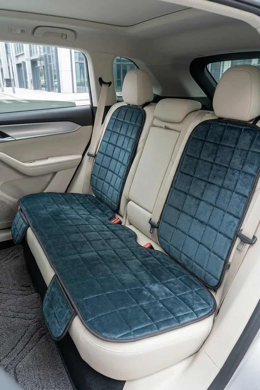 Premium Ortopedik Oto Koltuk Minder Seti-Koltuk Koruma Kılıfı-Ön ve Arka Tam Set