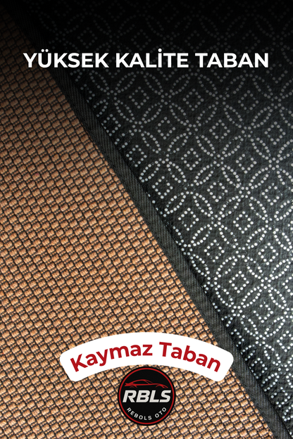 KİLİM DOKUMA TERLETMEZ %100 PAMUK OTO KOLTUK MİNDER SETİ 5'Lİ