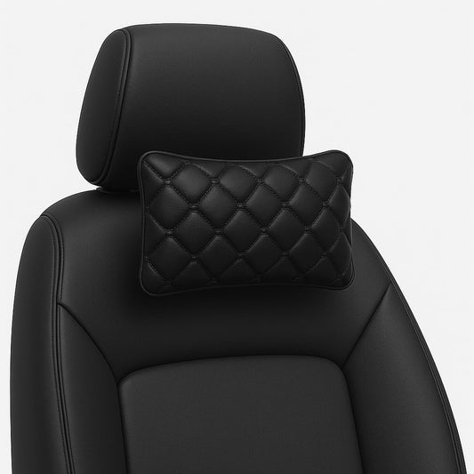 Deri Araç İçi Boyun Destek Yastığı-Ortopedik Seyahat Yastığı 2 Adet