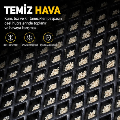 Audi Q3 2011-2017 Uyumlu Araca Özel Eva Oto Paspas Takımı