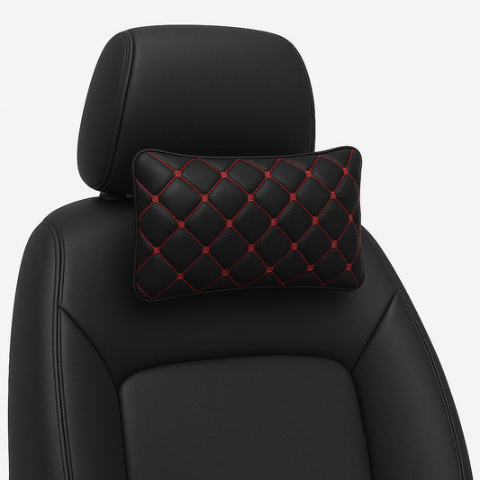 Deri Araç İçi Boyun Destek Yastığı-Ortopedik Seyahat Yastığı 2 Adet