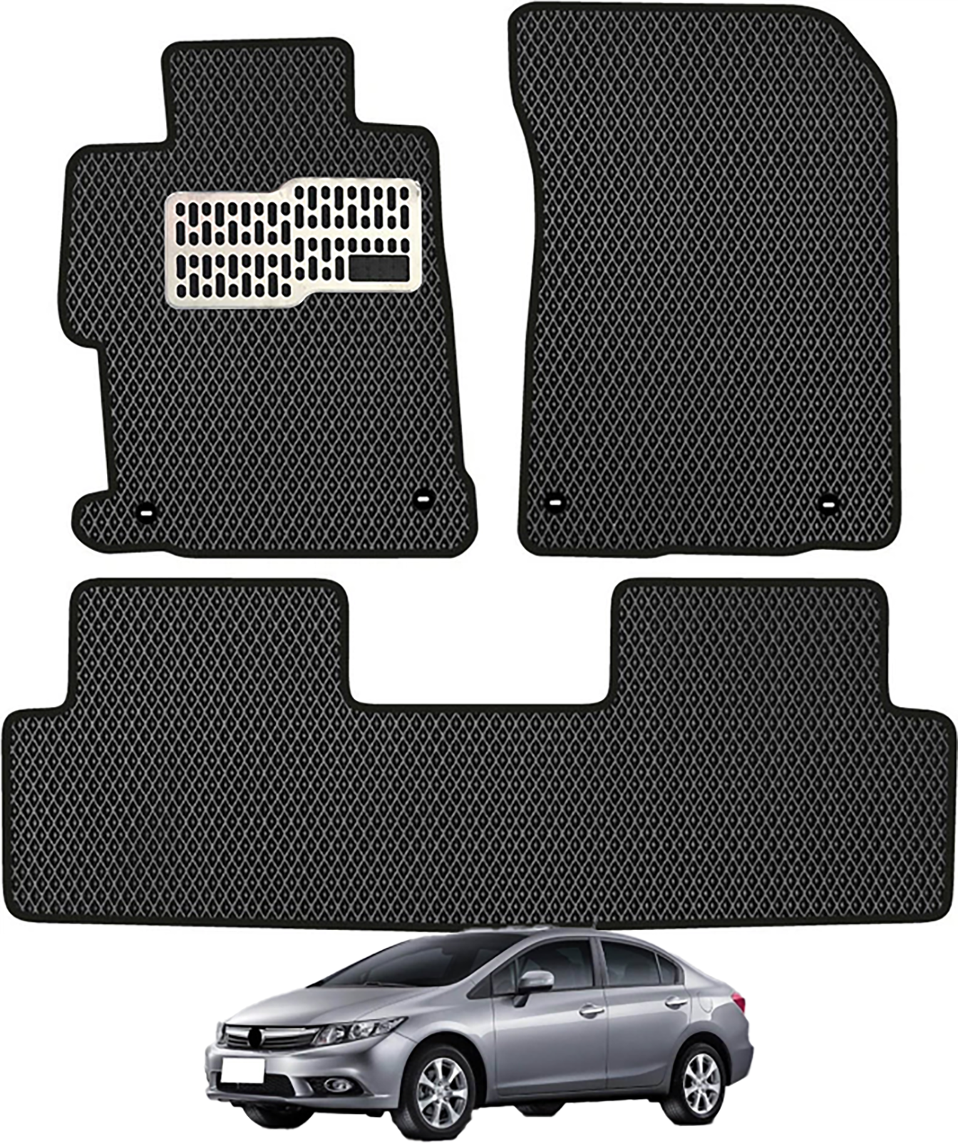 Honda Civic FB7 2012-2016 Uyumlu Araca Özel Eva Oto Paspas Takımı