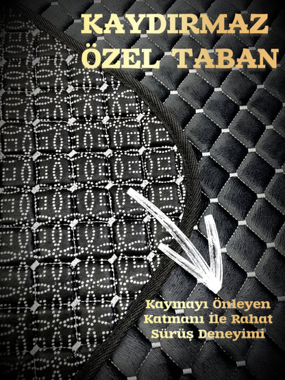 Tay Tüyü Cepli & Terletmez Oto Koltuk Minder Seti - Koltuk Koruma Kılıfı (ÖN-ARKA TAM SET)