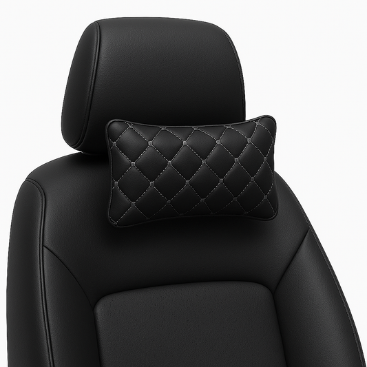 Deri Araç İçi Boyun Destek Yastığı-Ortopedik Seyahat Yastığı 2 Adet