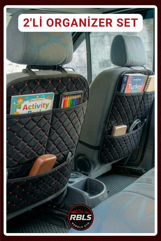 Tay Tüyü Araba Koltuk Arkası Eşya Düzenleyici Organizer Araç İçi Oto Aksesuar Koruyucu Kılıf 2 ADET