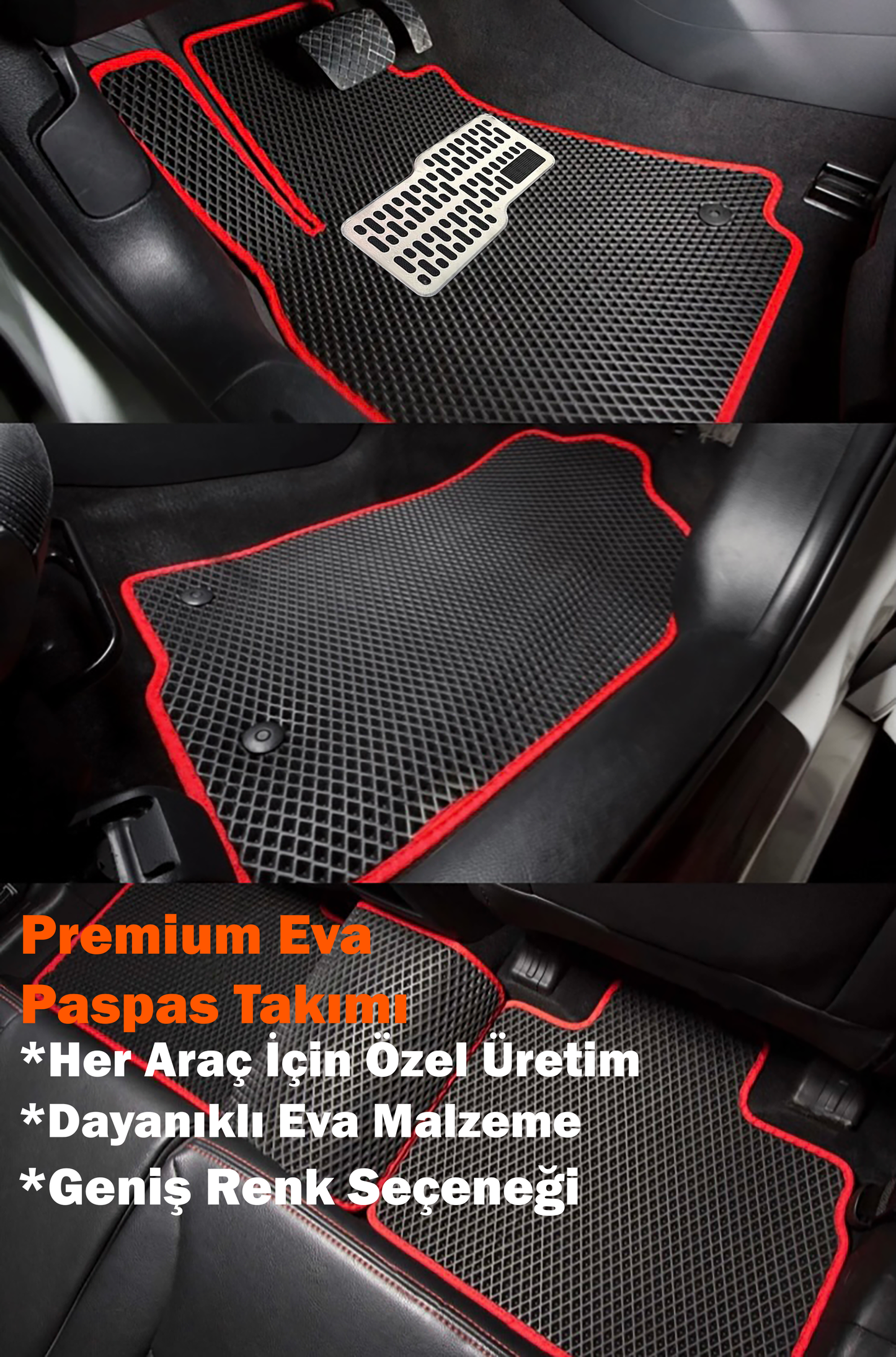 Audi A4 2008-2015 Uyumlu Araca Özel Eva Oto Paspas Takımı