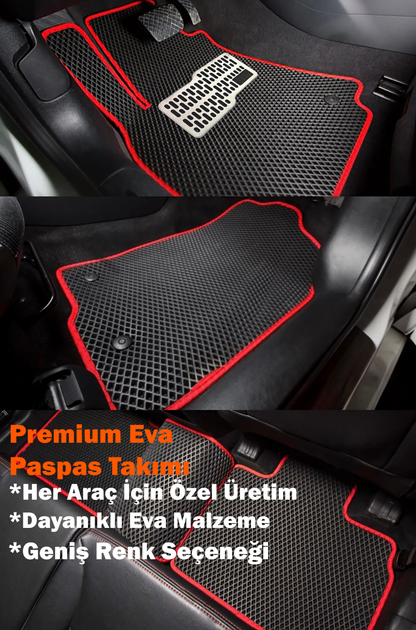 Audi A4 2008-2015 Uyumlu Araca Özel Eva Oto Paspas Takımı