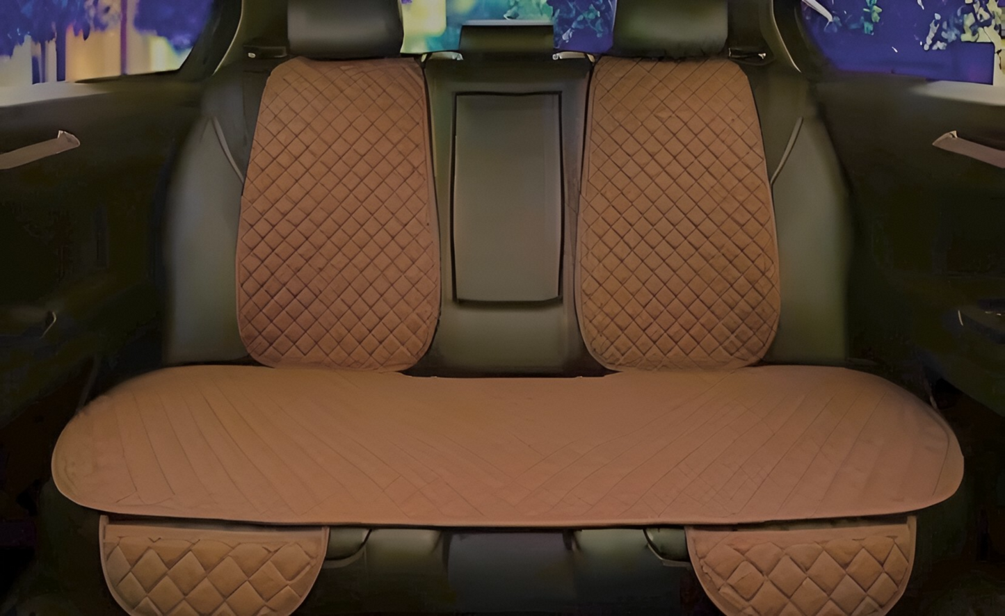 Tay Tüyü Cepli & Terletmez Oto Koltuk Minder Seti - Koltuk Koruma Kılıfı (ÖN-ARKA TAM SET)